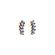Brinco Navete Tanzanita Mini Collors - Copia
